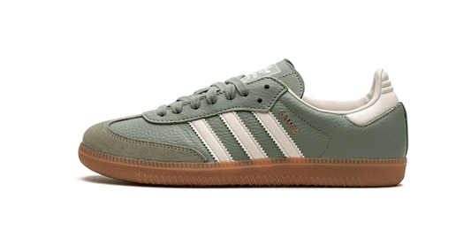 Adidas Samba OG silver green womens