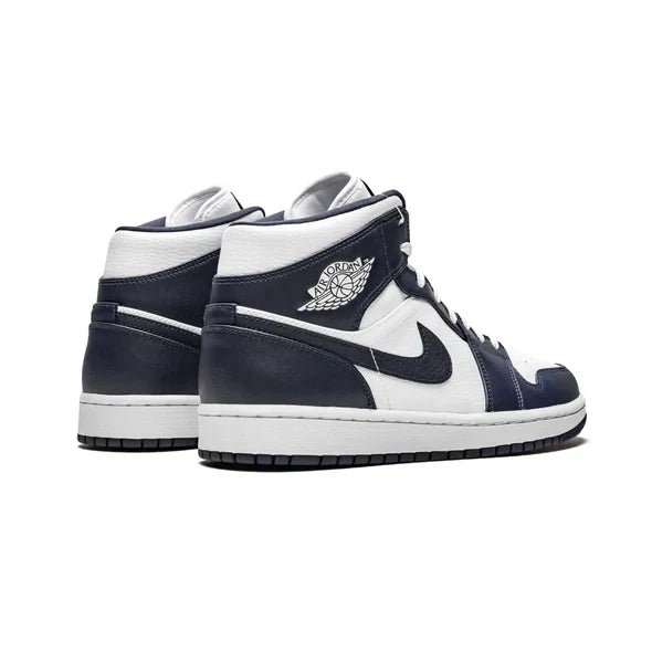 Air Jordan 1 Mid white metallic gold obsidian