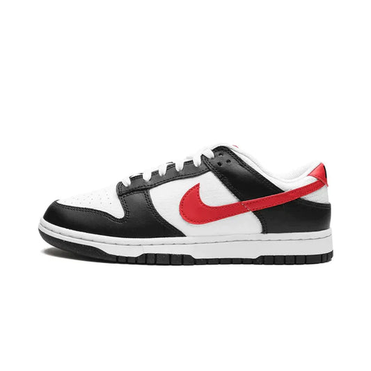 Nike Dunk low retro red swoosh panda